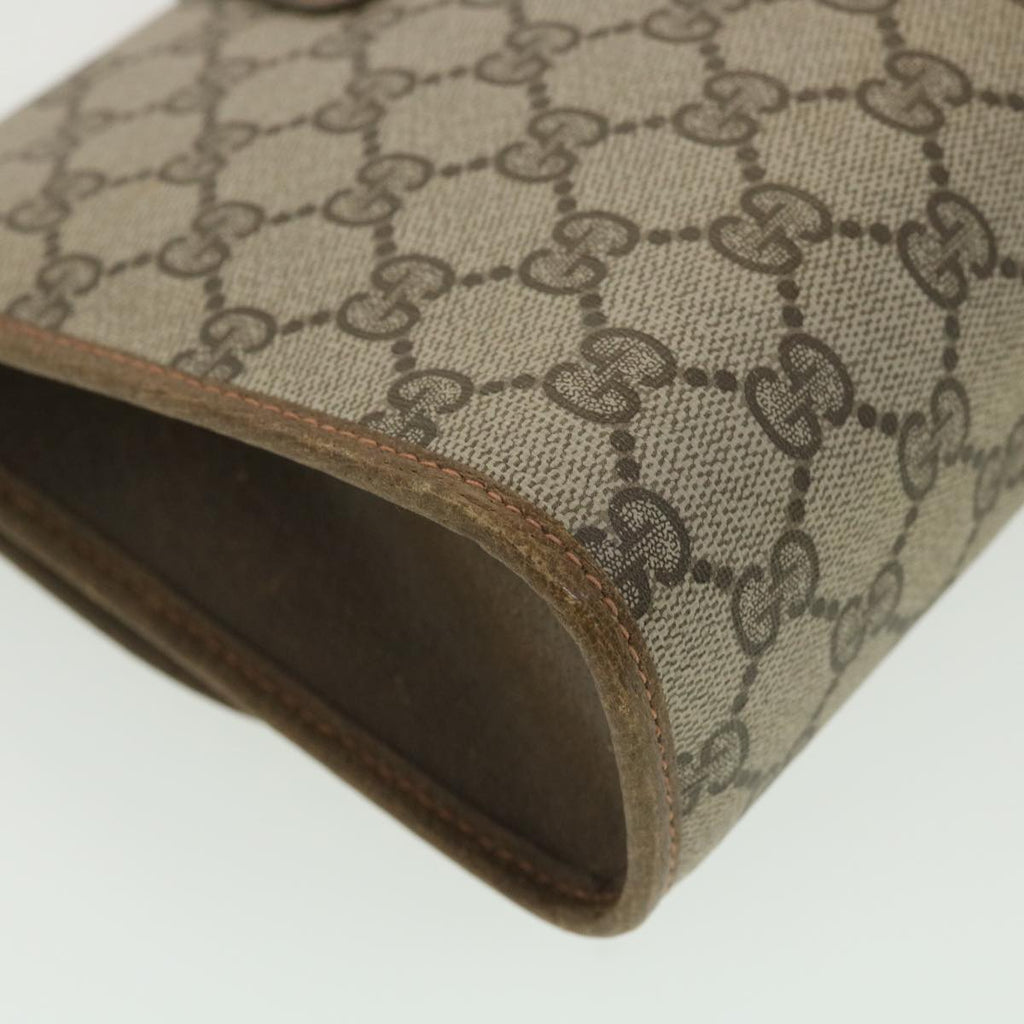 GUCCI GG Canvas Web Sherry Line Clutch Bag Beige Red Green 89.01.030 38392