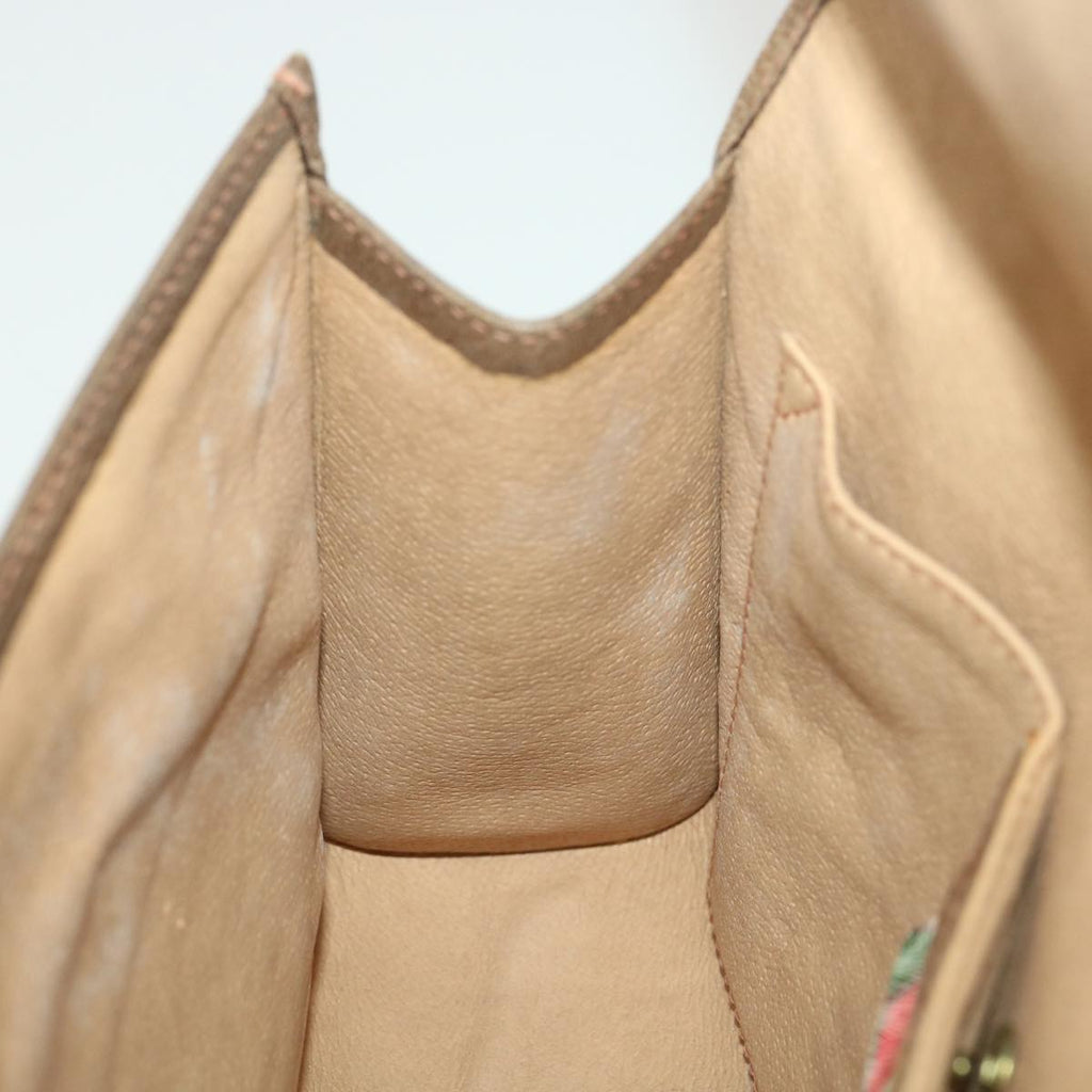 GUCCI GG Canvas Web Sherry Line Clutch Bag Beige Red Green 89.01.030 38392