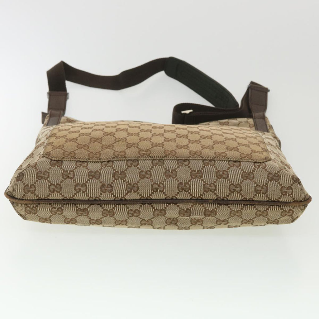 GUCCI GG Canvas Shoulder Bag Beige 122791 38436