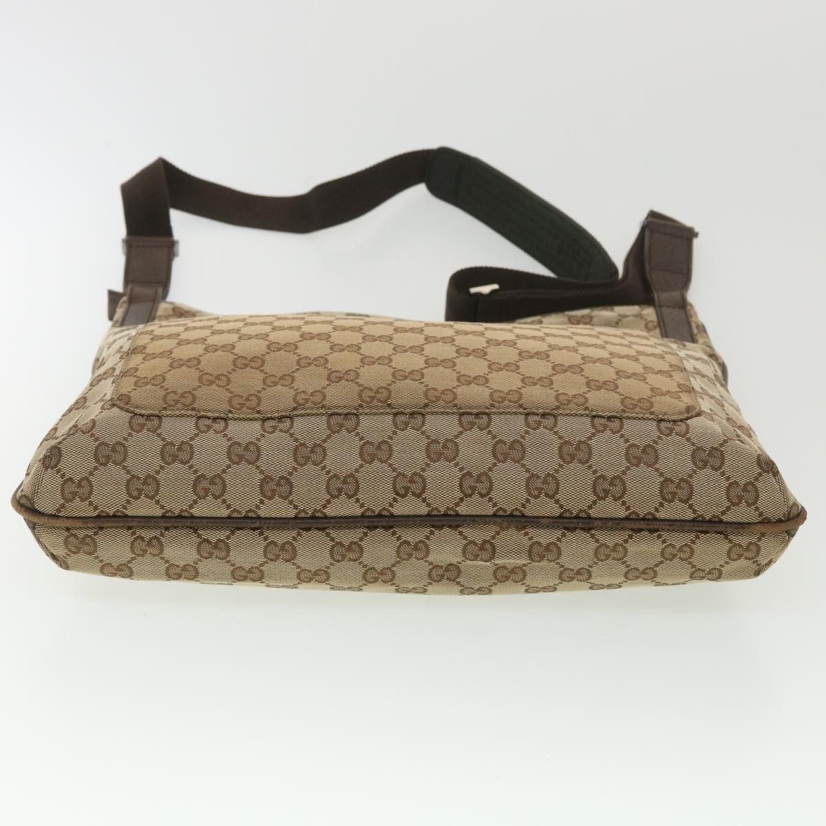 GUCCI GG Canvas Shoulder Bag Beige 122791 38436