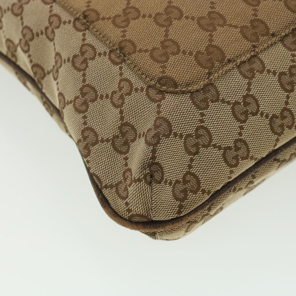 GUCCI GG Canvas Shoulder Bag Beige 122791 38436