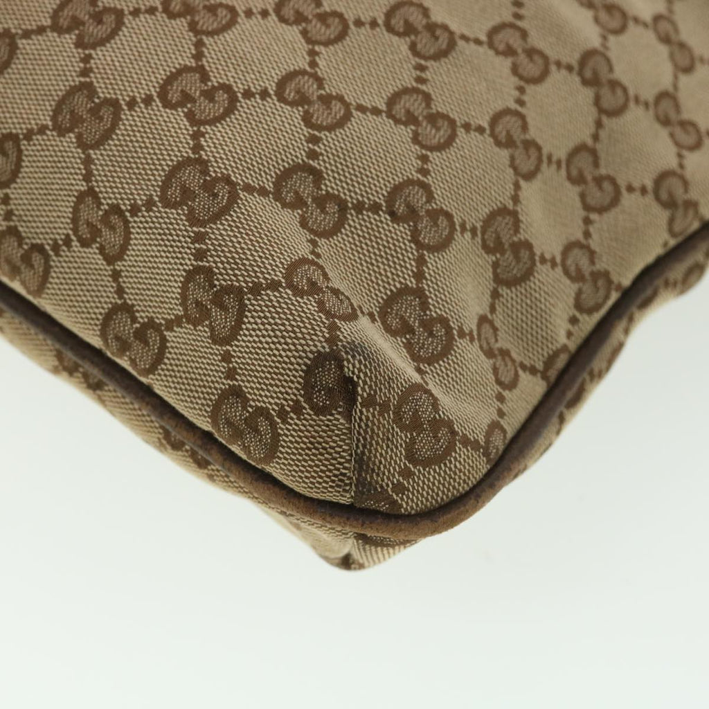 GUCCI GG Canvas Shoulder Bag Beige 122791 38436