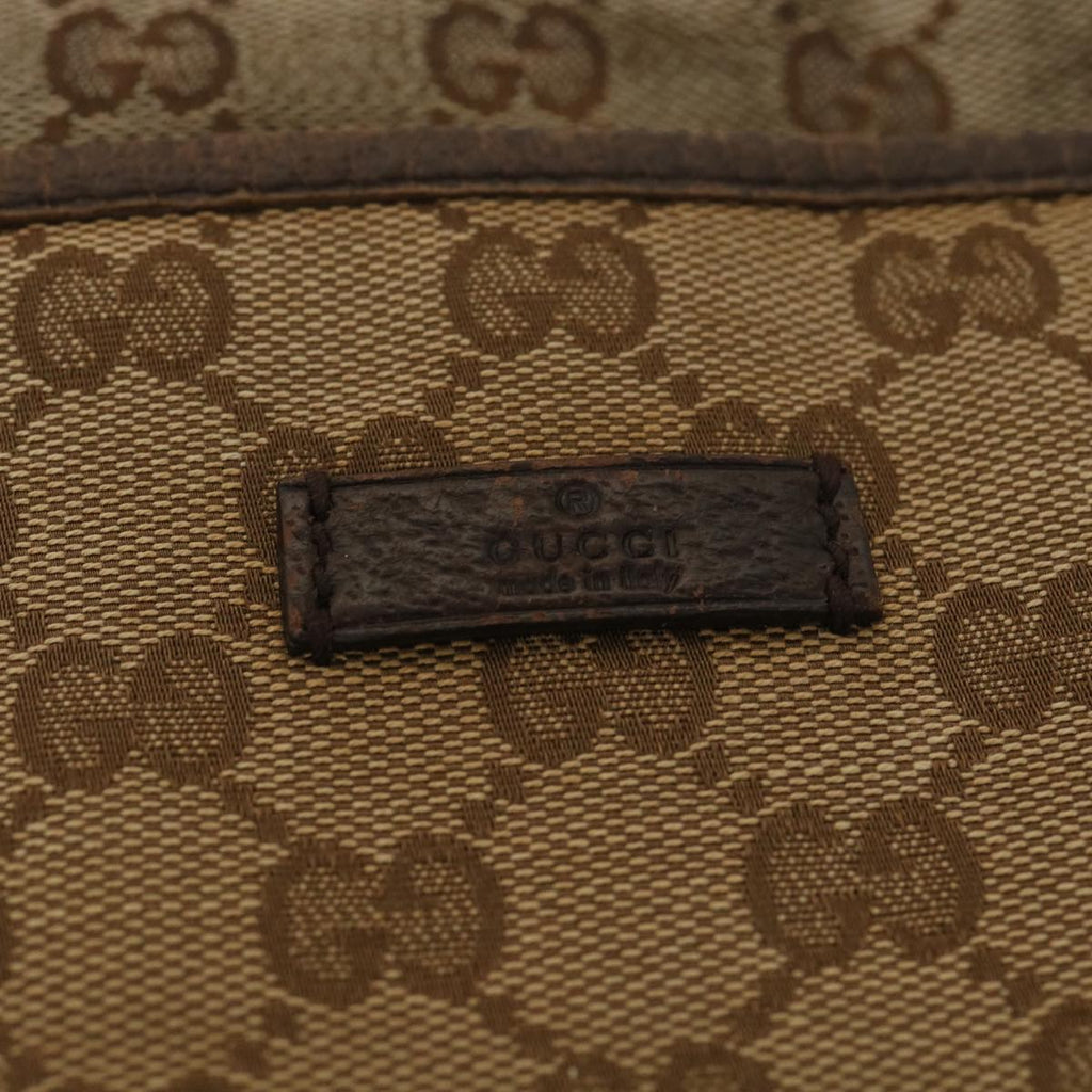 GUCCI GG Canvas Shoulder Bag Beige 122791 38436