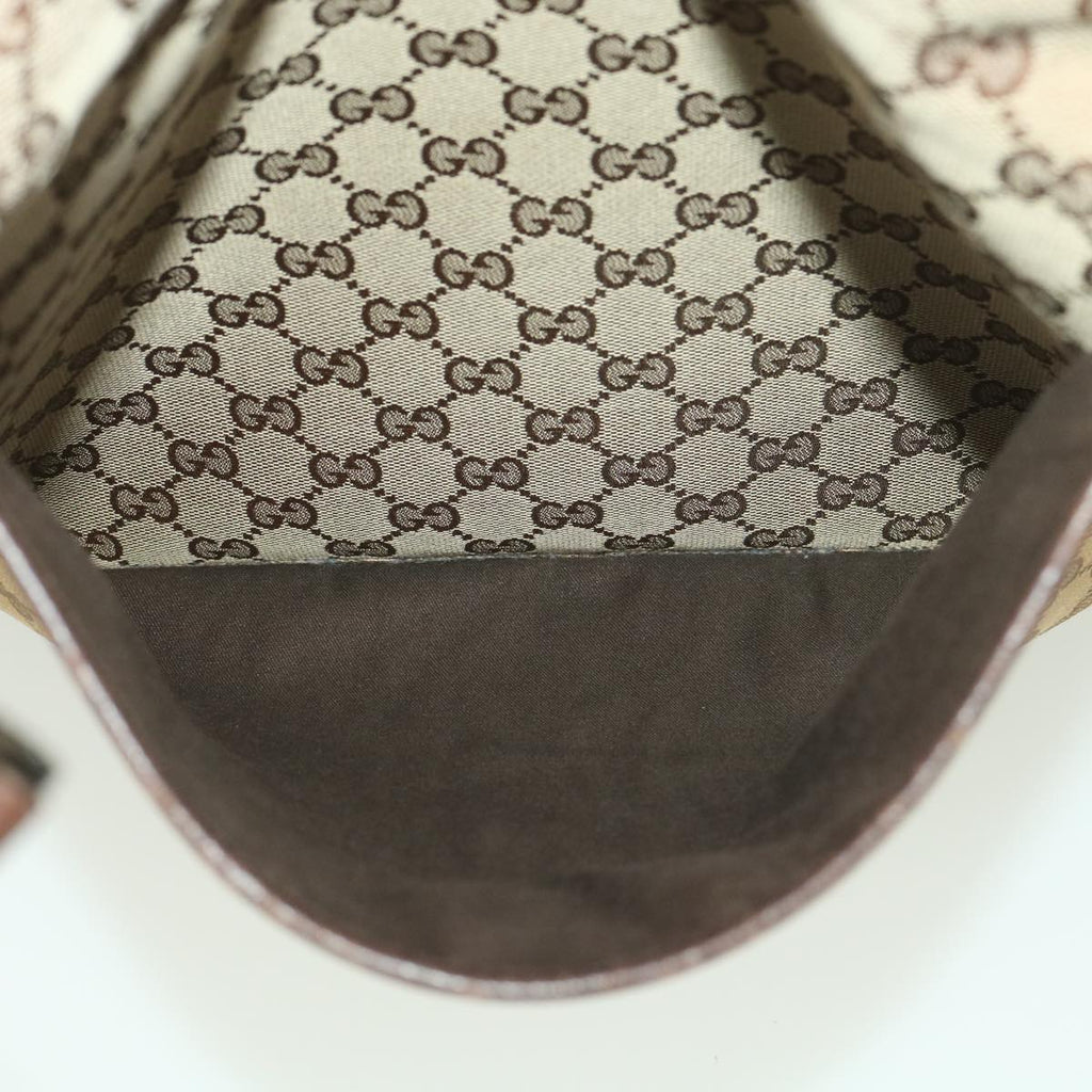 GUCCI GG Canvas Shoulder Bag Beige 122791 38436