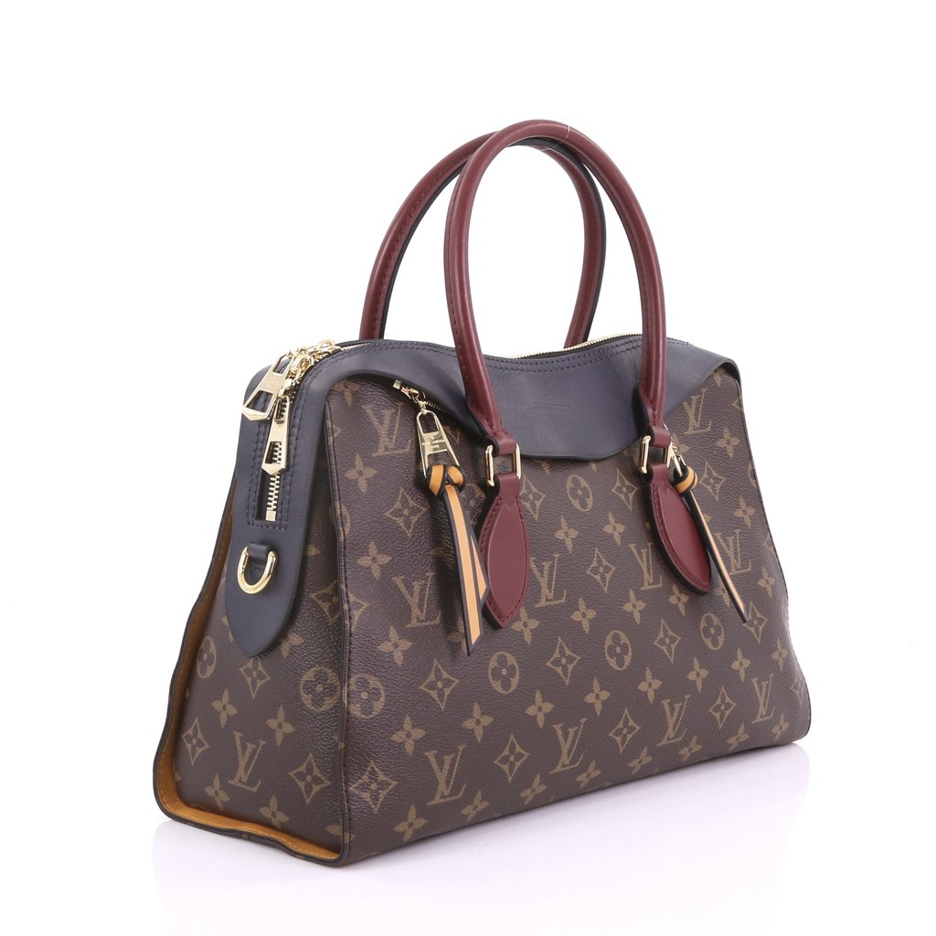 Louis Vuitto Tuileries Monogram Canvas Three-Tone Leather Bag