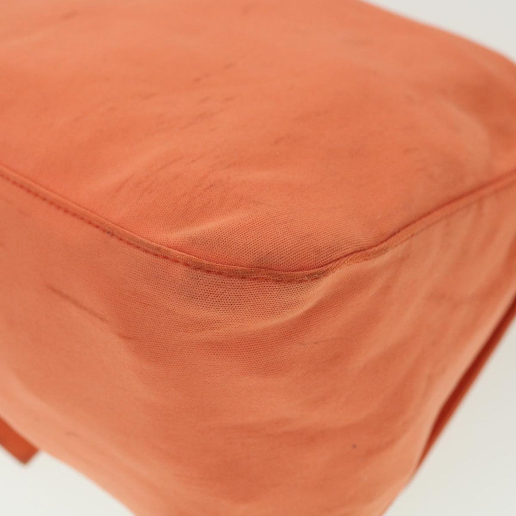 FENDI Mamma Baguette Shoulder Bag Nylon Orange 38480