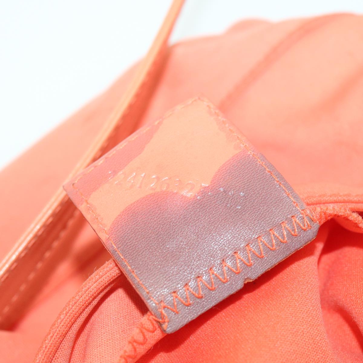 FENDI Mamma Baguette Shoulder Bag Nylon Orange 38480