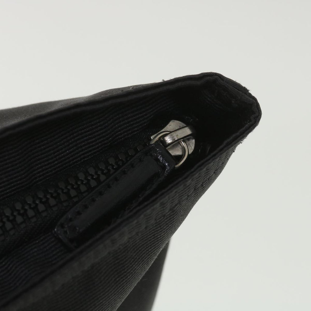FENDI Hand Bag Nylon Black Brown 38483