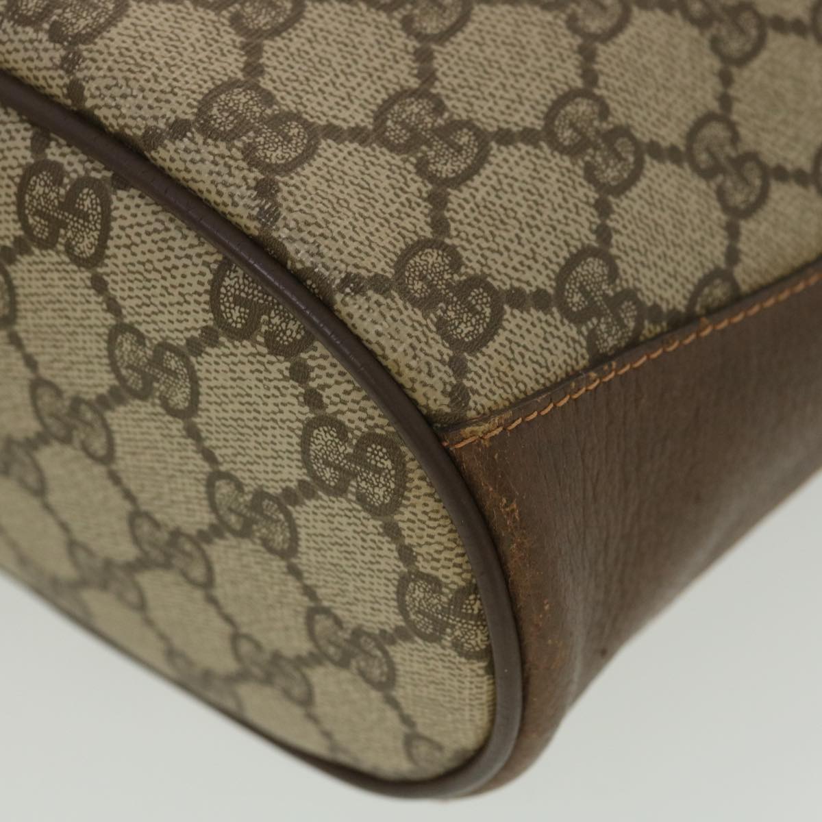 GUCCI GG Canvas Web Sherry Line Shoulder Bag Beige Red 40.02.081 38486