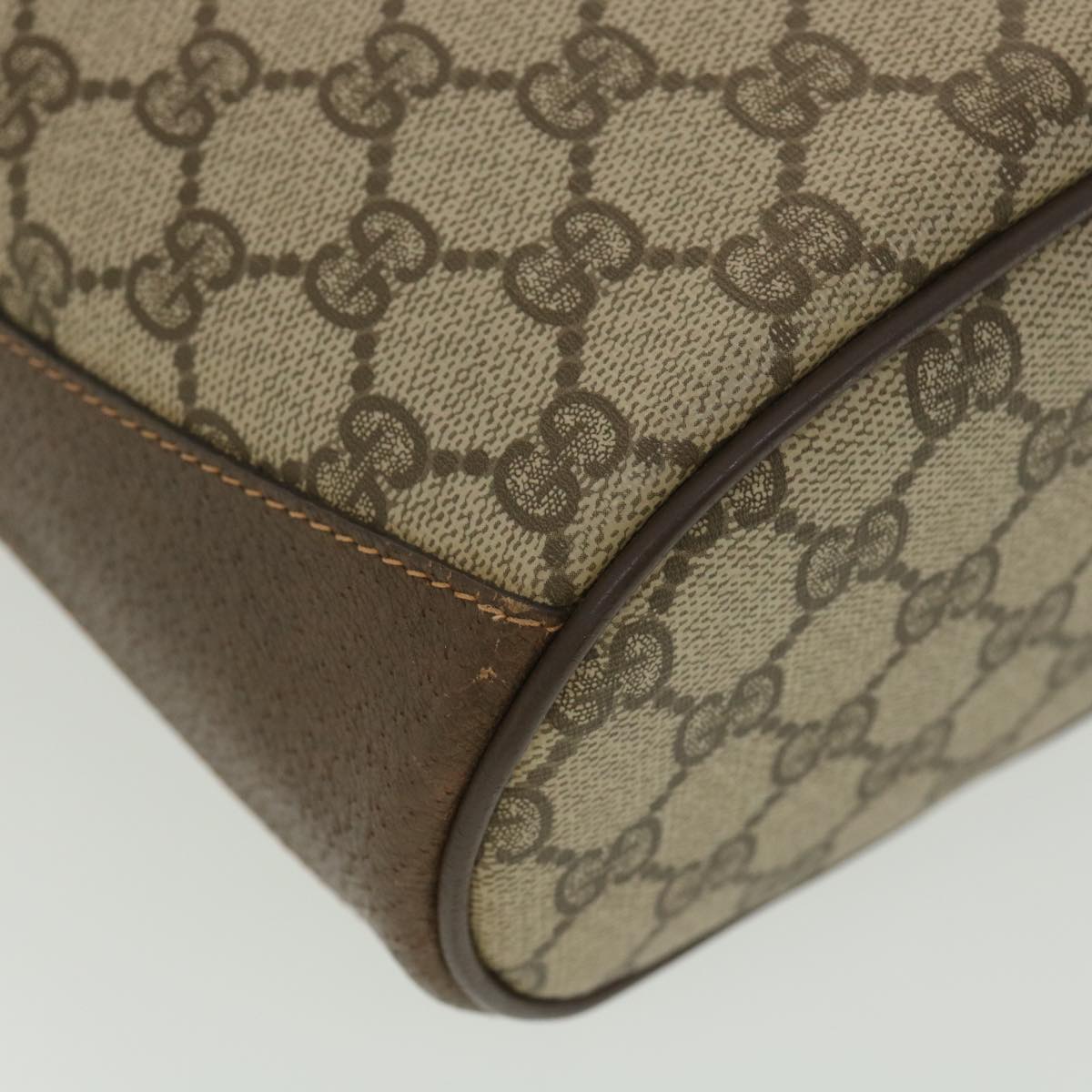 GUCCI GG Canvas Web Sherry Line Shoulder Bag Beige Red 40.02.081 38486