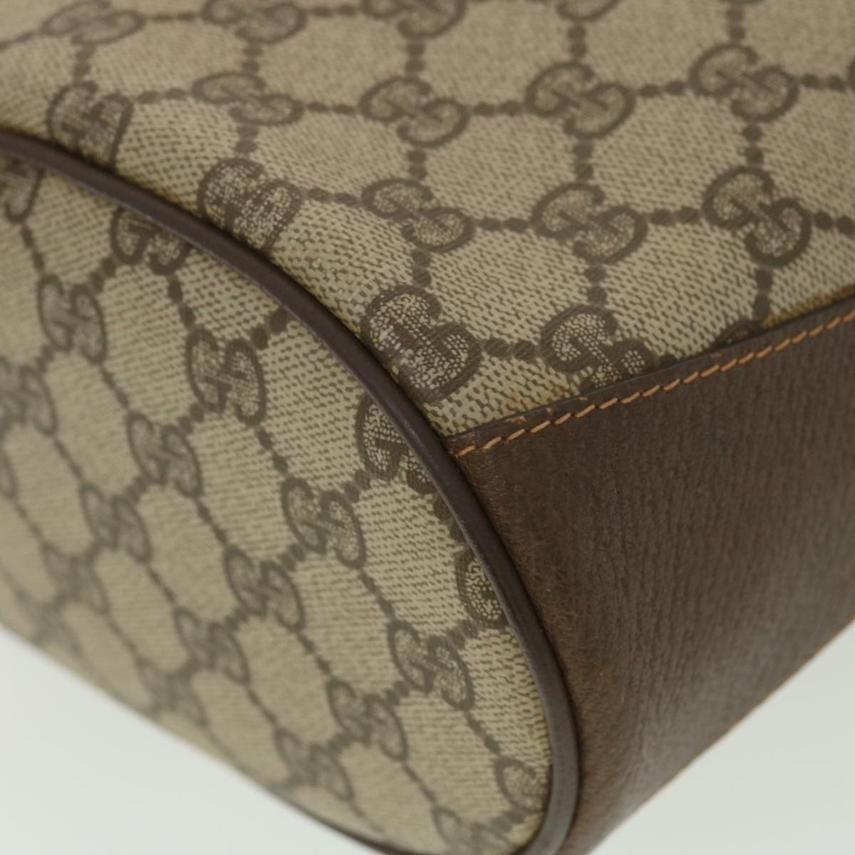 GUCCI GG Canvas Web Sherry Line Shoulder Bag Beige Red 40.02.081 38486