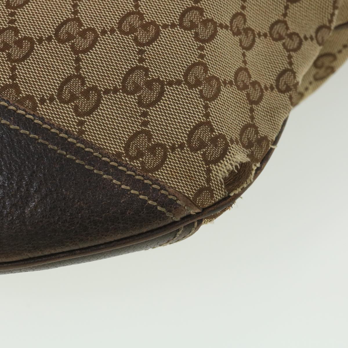 GUCCI Web Sherry Line GG Canvas Shoulder Bag Beige Green Red 162882 38507