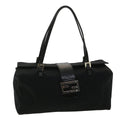 FENDI Mamma Baguette Shoulder Bag Nylon Black 38530