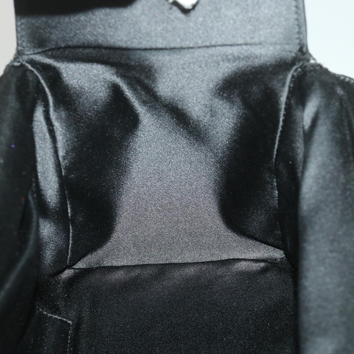 FENDI Mamma Baguette Shoulder Bag Nylon Black 38530