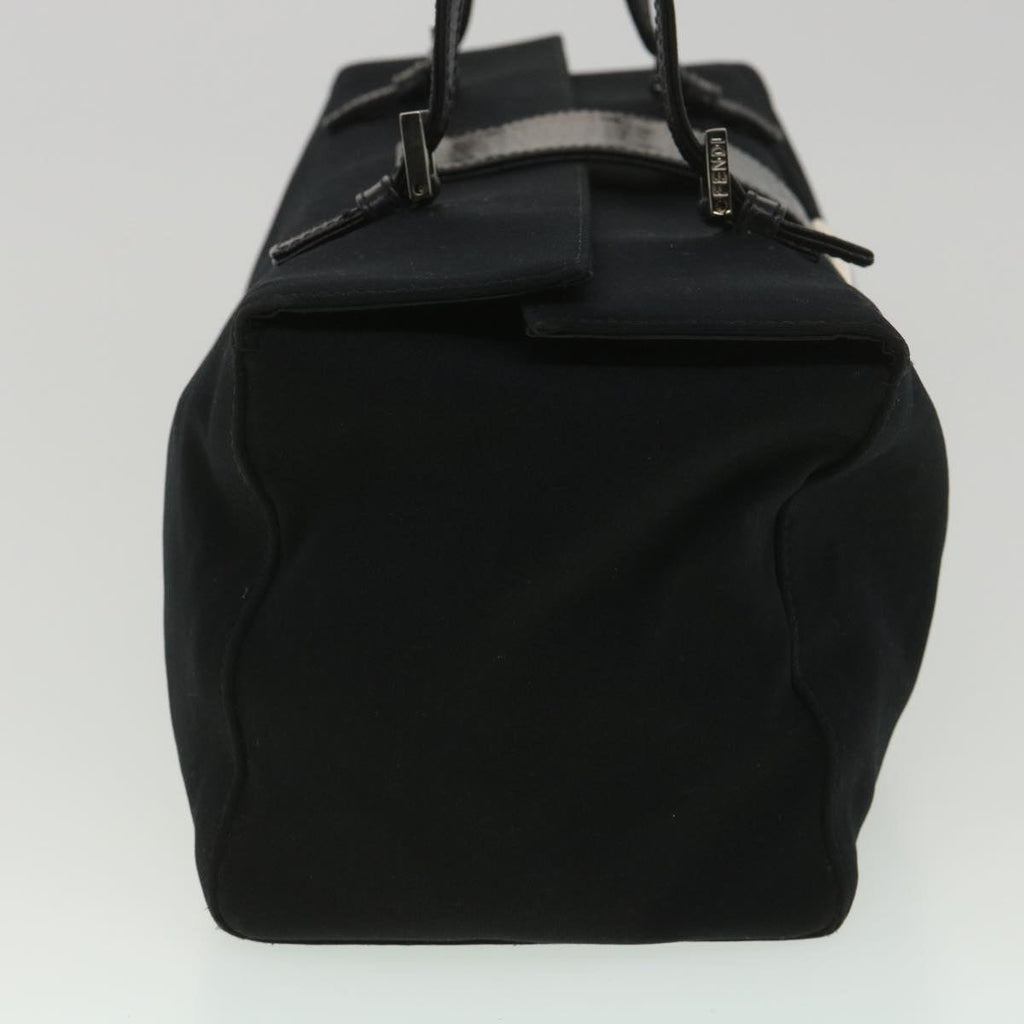 FENDI Mamma Baguette Shoulder Bag Nylon Black 38530