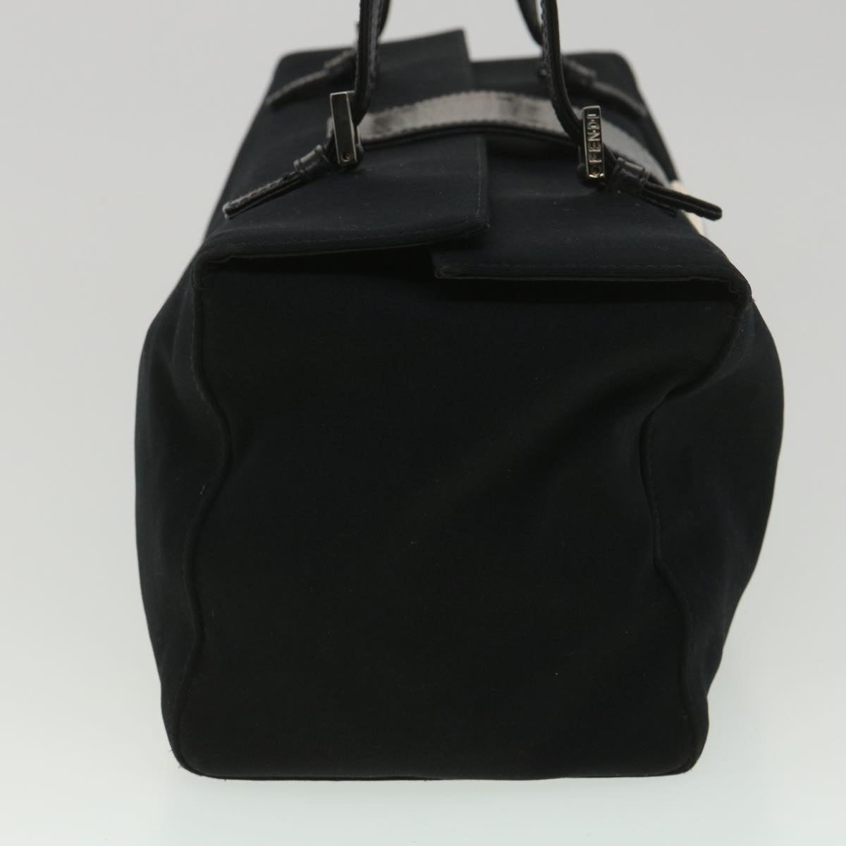 FENDI Mamma Baguette Shoulder Bag Nylon Black 38530