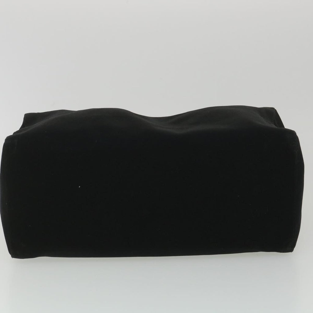 FENDI Mamma Baguette Shoulder Bag Nylon Black 38530
