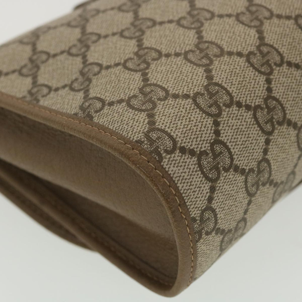 GUCCI GG Canvas Web Sherry Line Clutch Bag Beige Red Green 89.01.030 38628