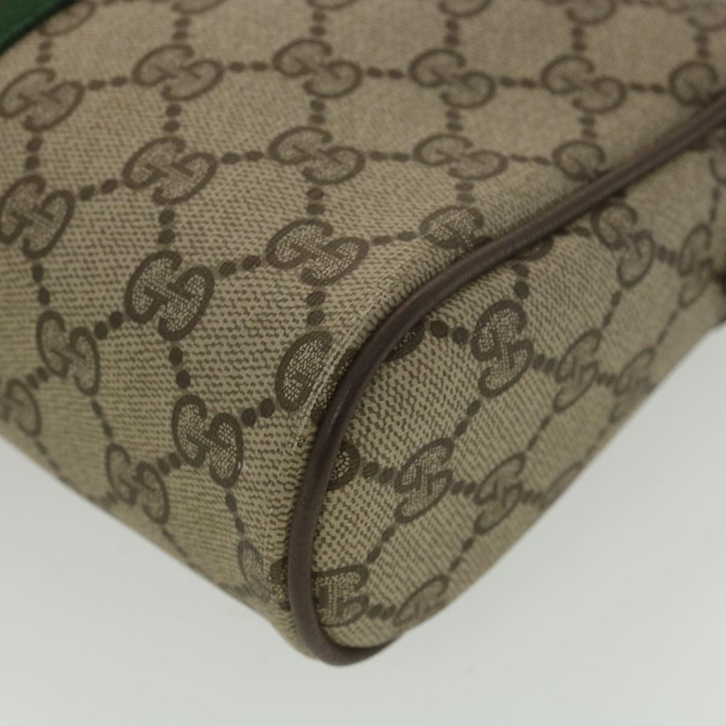GUCCI GG Canvas Web Sherry Line Clutch Bag Beige Red Green 156.01.012 38638