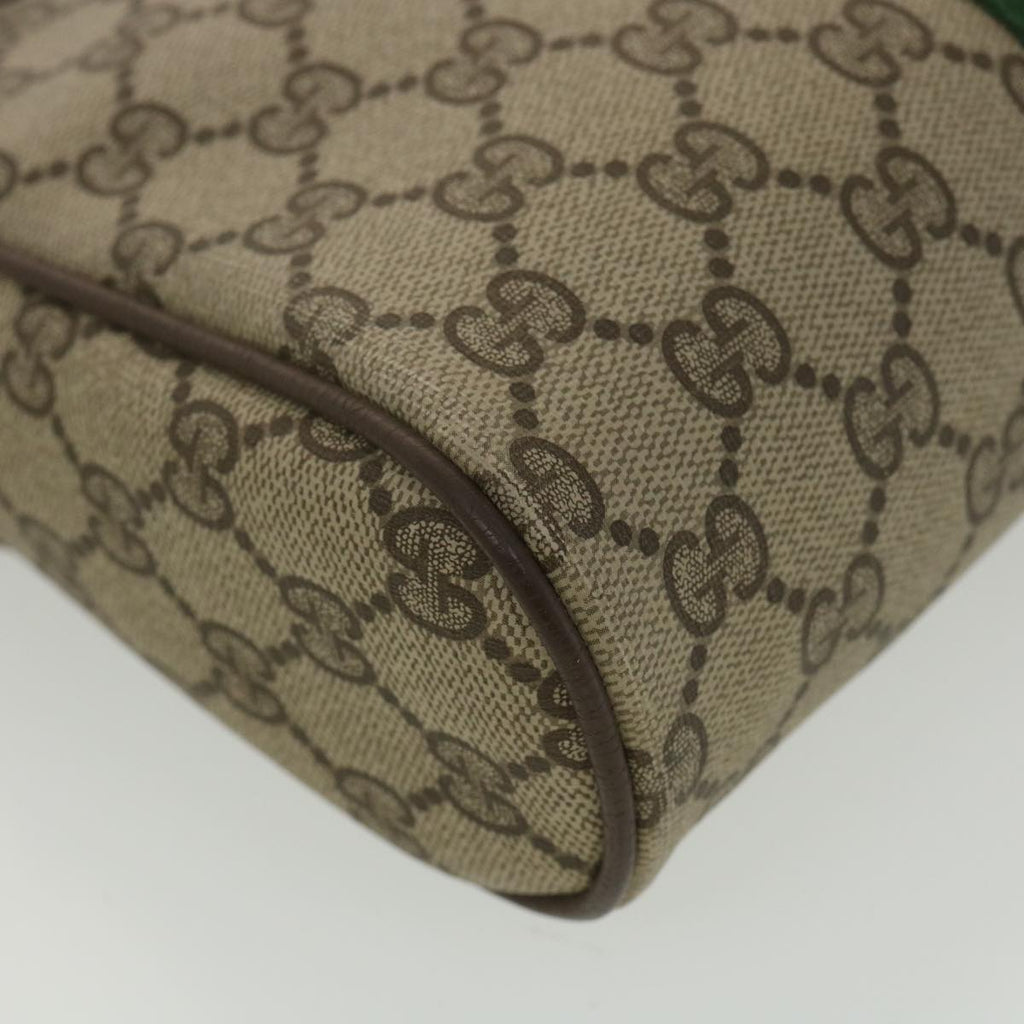 GUCCI GG Canvas Web Sherry Line Clutch Bag Beige Red Green 156.01.012 38638