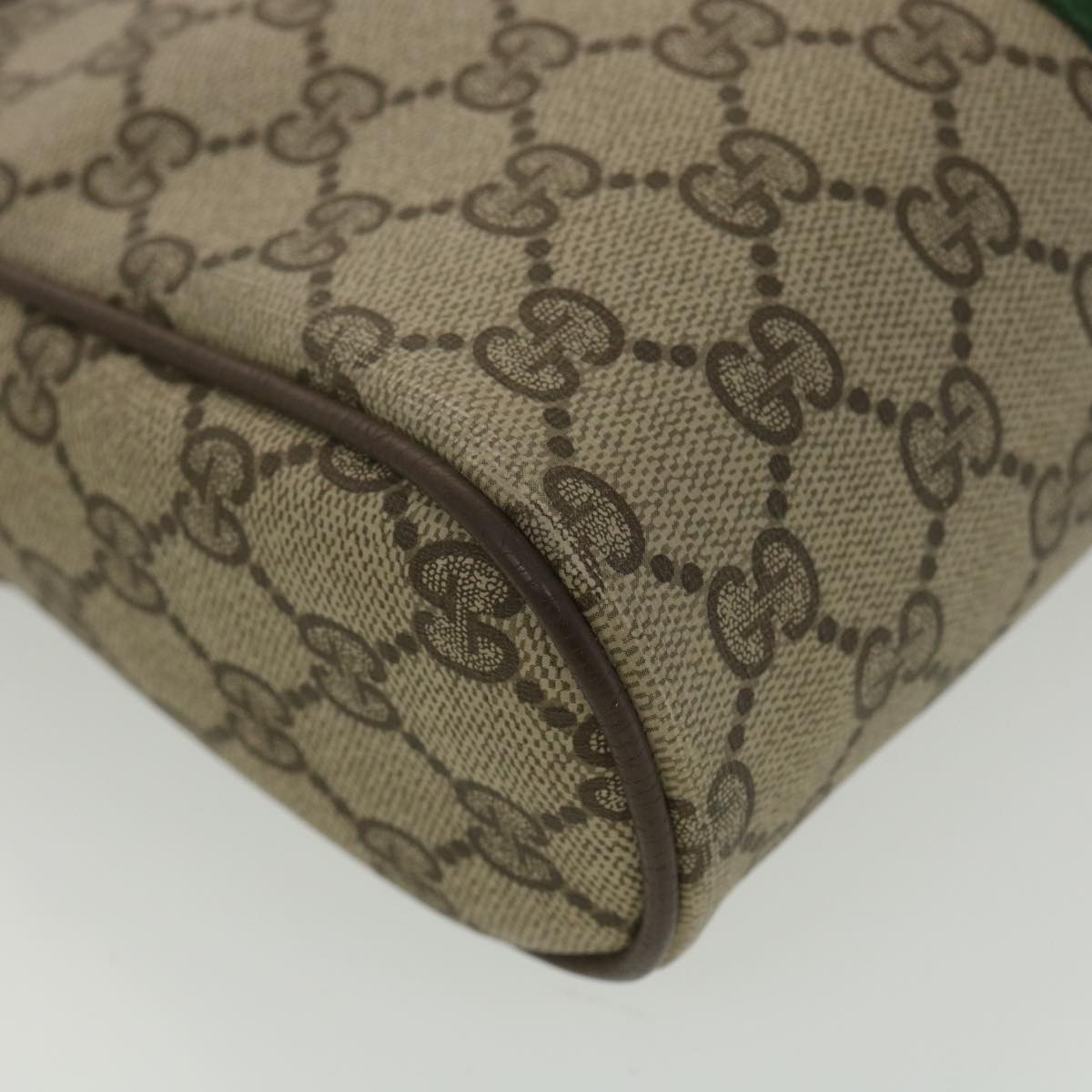 GUCCI GG Canvas Web Sherry Line Clutch Bag Beige Red Green 156.01.012 38638