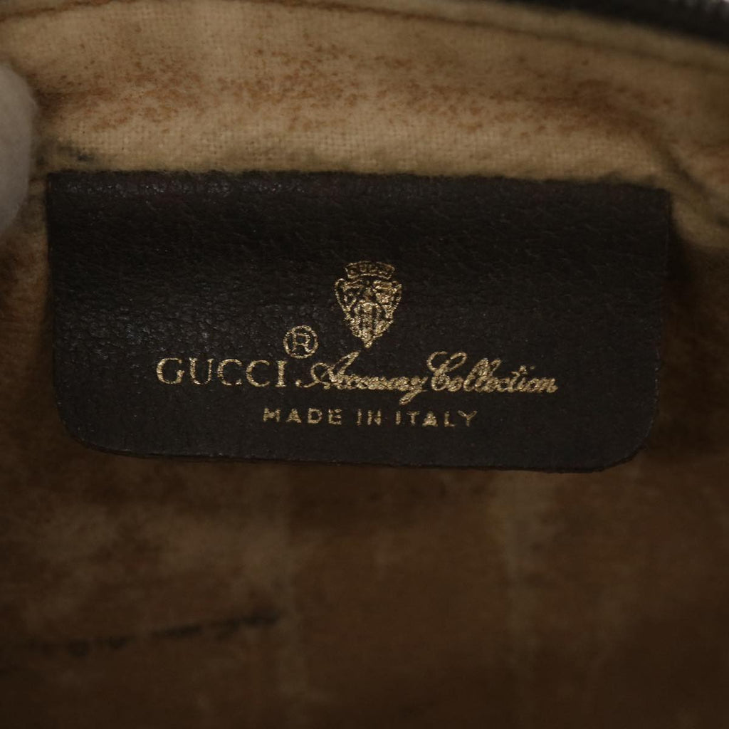 GUCCI GG Canvas Web Sherry Line Clutch Bag Beige Red Green 156.01.012 38638