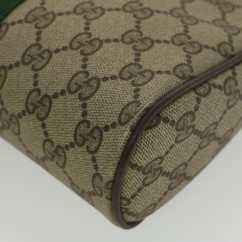 GUCCI GG Canvas Web Sherry Line Clutch Bag Beige Red Green 156.01.012 38638