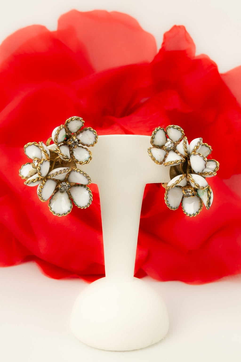 Boucles d'oreilles Gripoix ancien