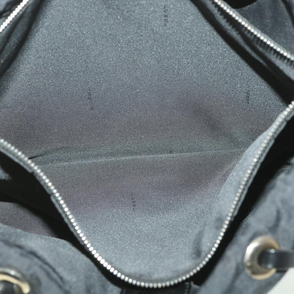 FENDI Zucca Canvas Shoulder Bag Black 38666