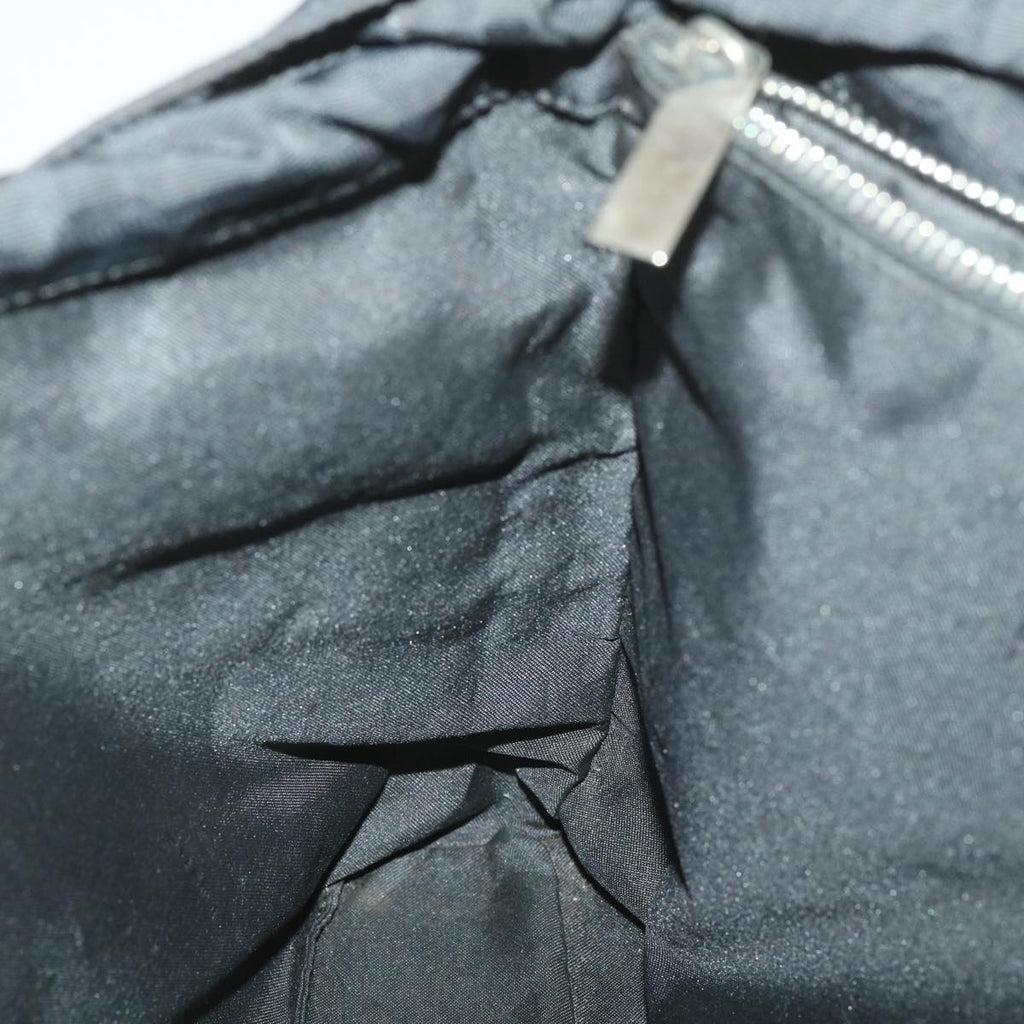FENDI Zucca Canvas Shoulder Bag Black 38666