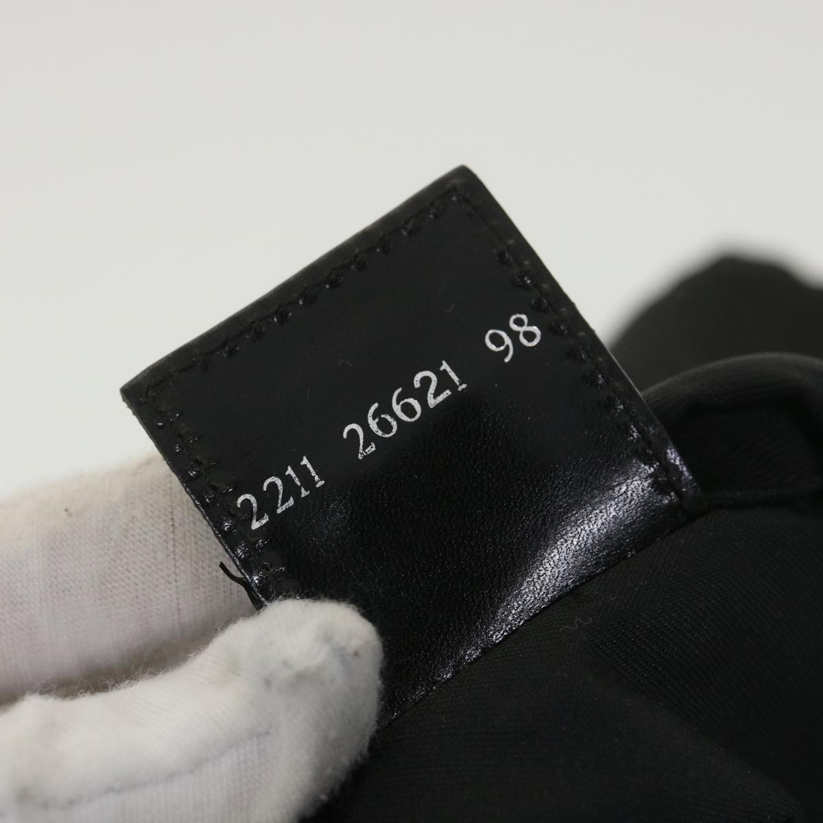 FENDI Zucca Canvas Shoulder Bag Black 38666