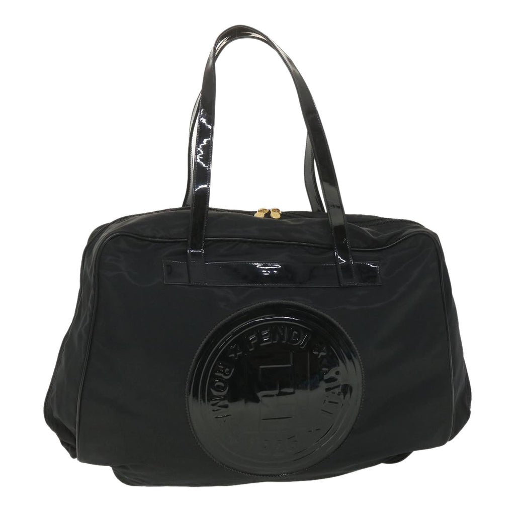 FENDI Shoulder Bag Nylon Black 38669