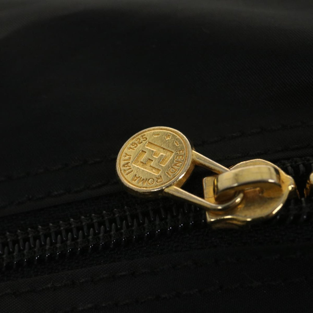FENDI Shoulder Bag Nylon Black 38669
