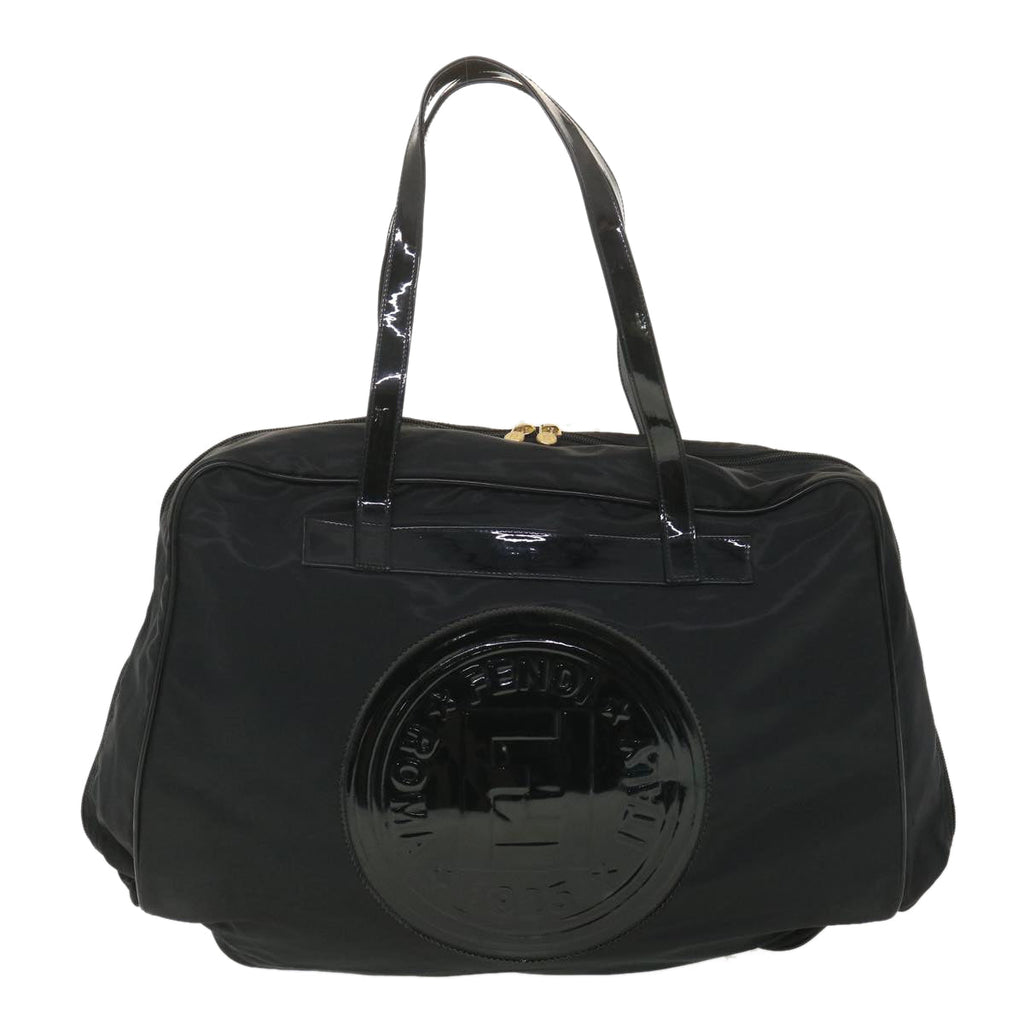 FENDI Shoulder Bag Nylon Black 38669