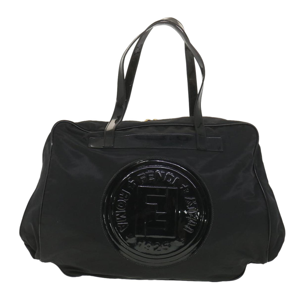 FENDI Shoulder Bag Nylon Black 38669
