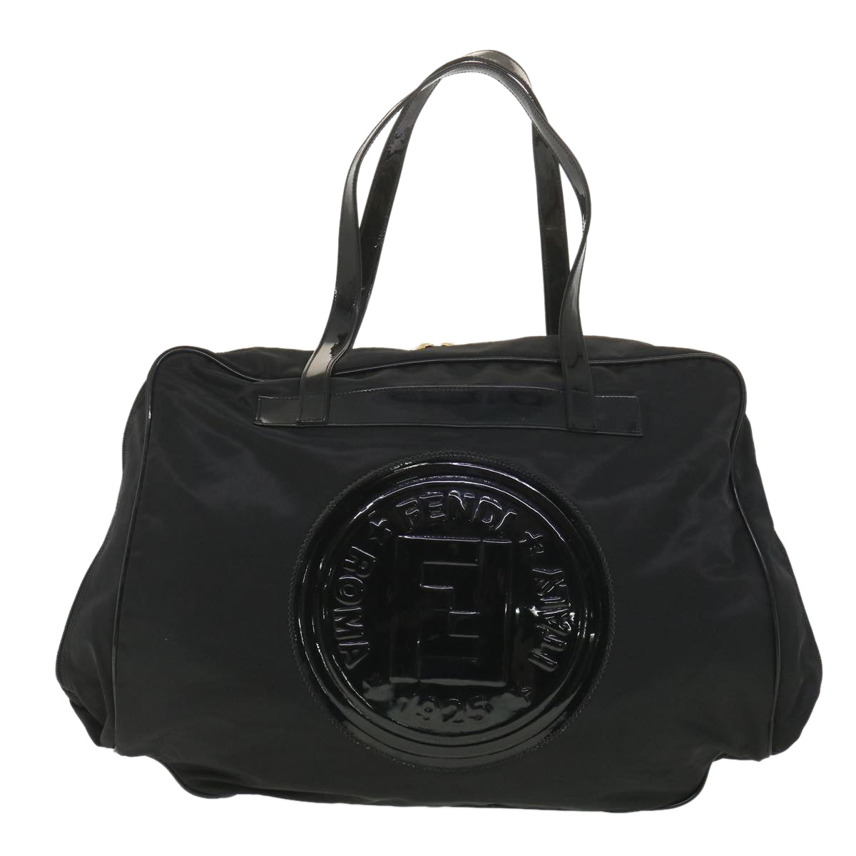 FENDI Shoulder Bag Nylon Black 38669