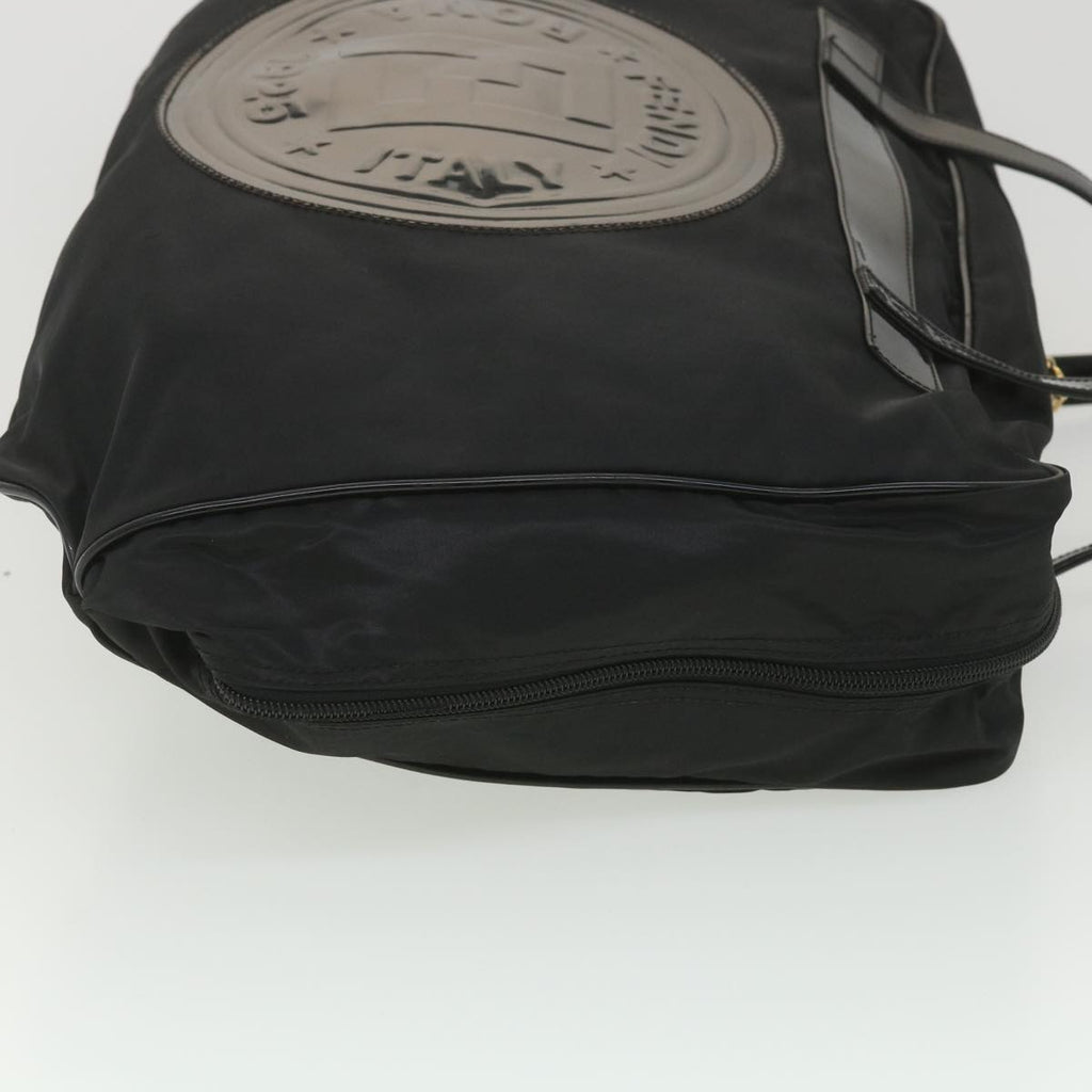 FENDI Shoulder Bag Nylon Black 38669