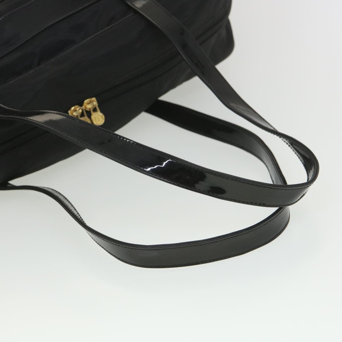 FENDI Shoulder Bag Nylon Black 38669