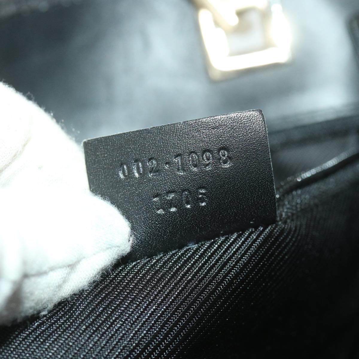 GUCCI GG Canvas Shoulder Bag Black 002.1098 1705 38671