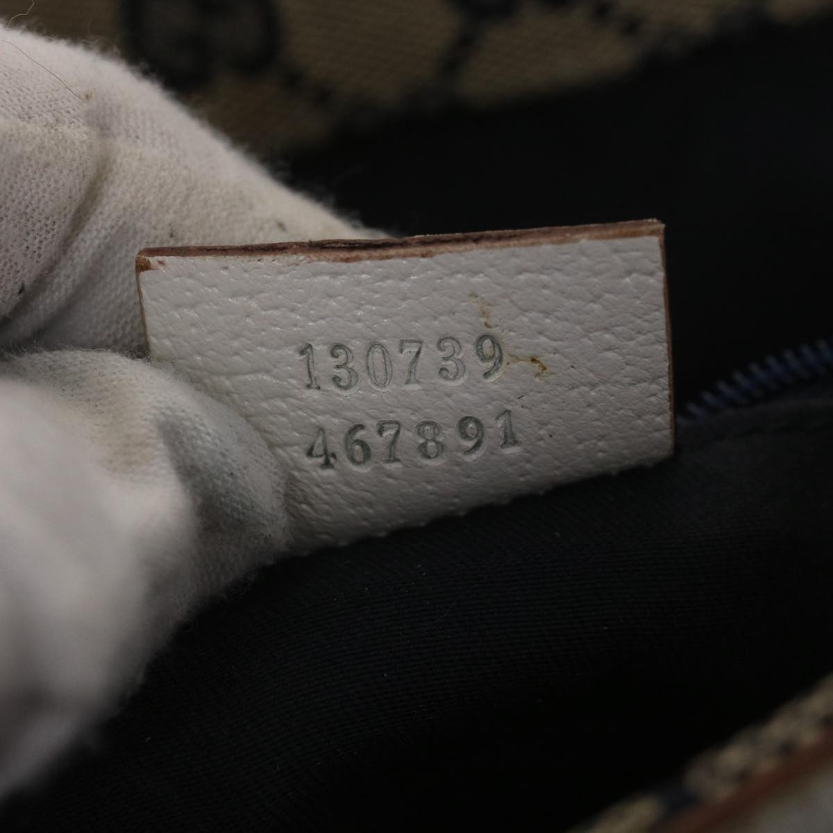 GUCCI Shoulder Bag Leather White 130739 38678