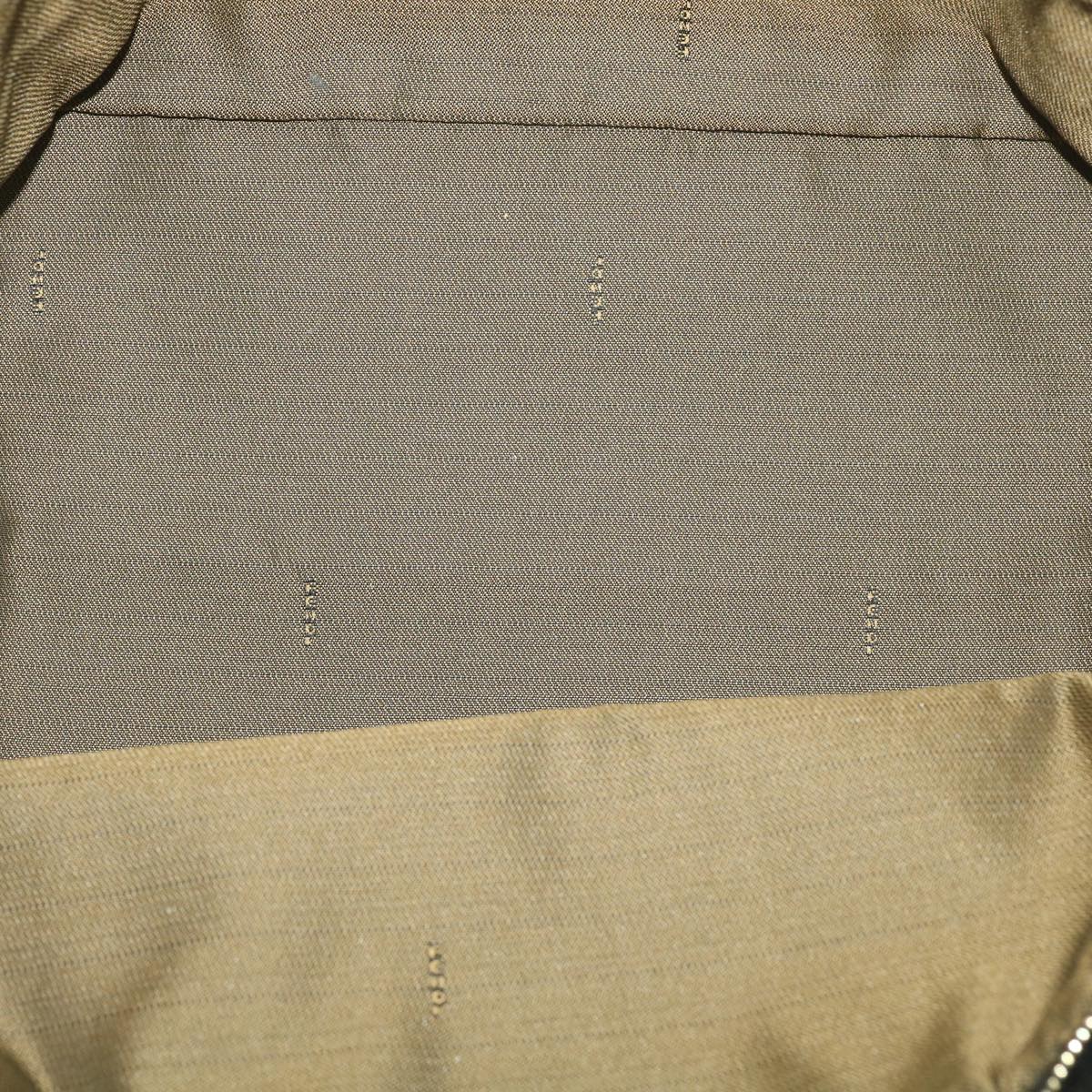 FENDI Zucca Canvas Hand Bag Black Brown 38724