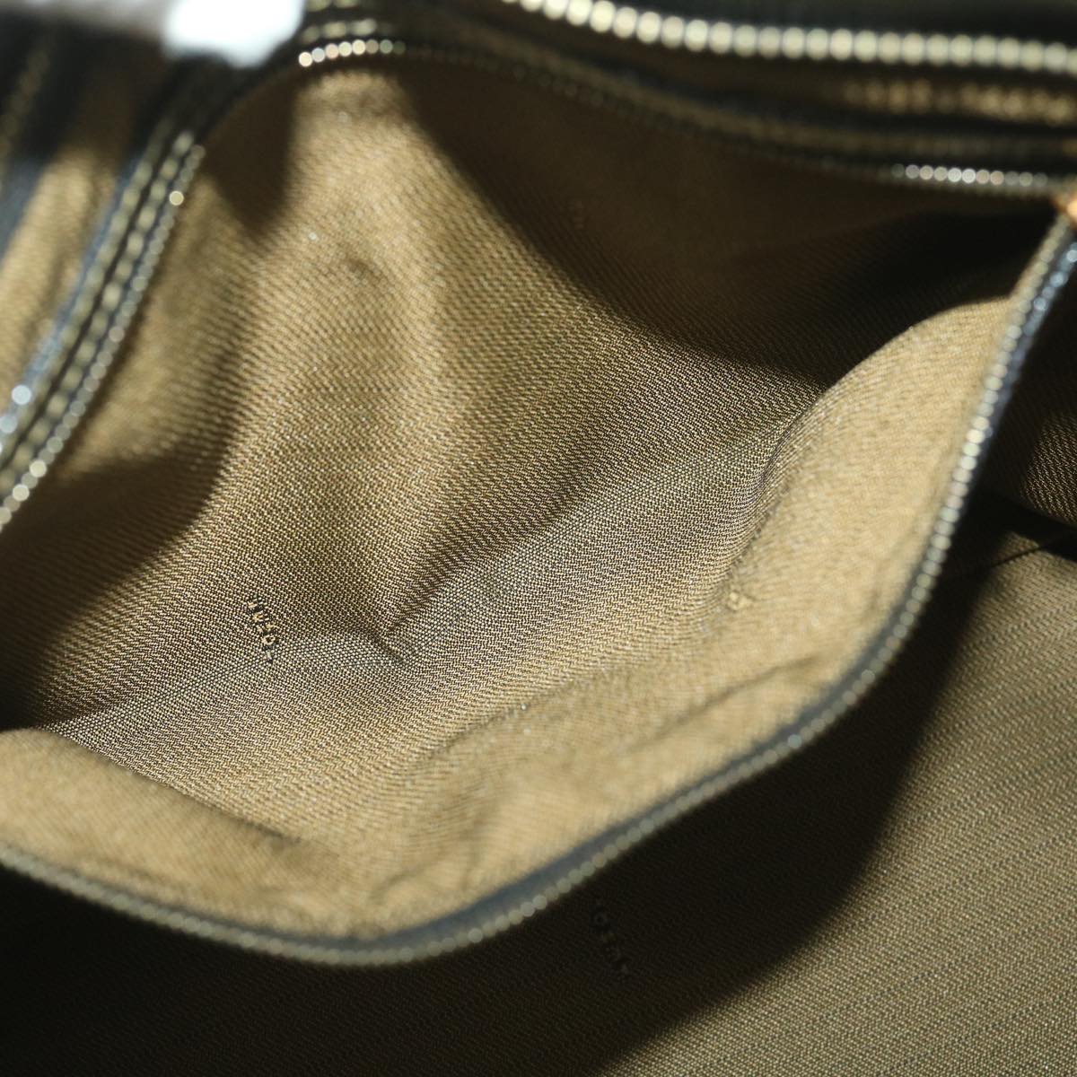 FENDI Zucca Canvas Hand Bag Black Brown 38724