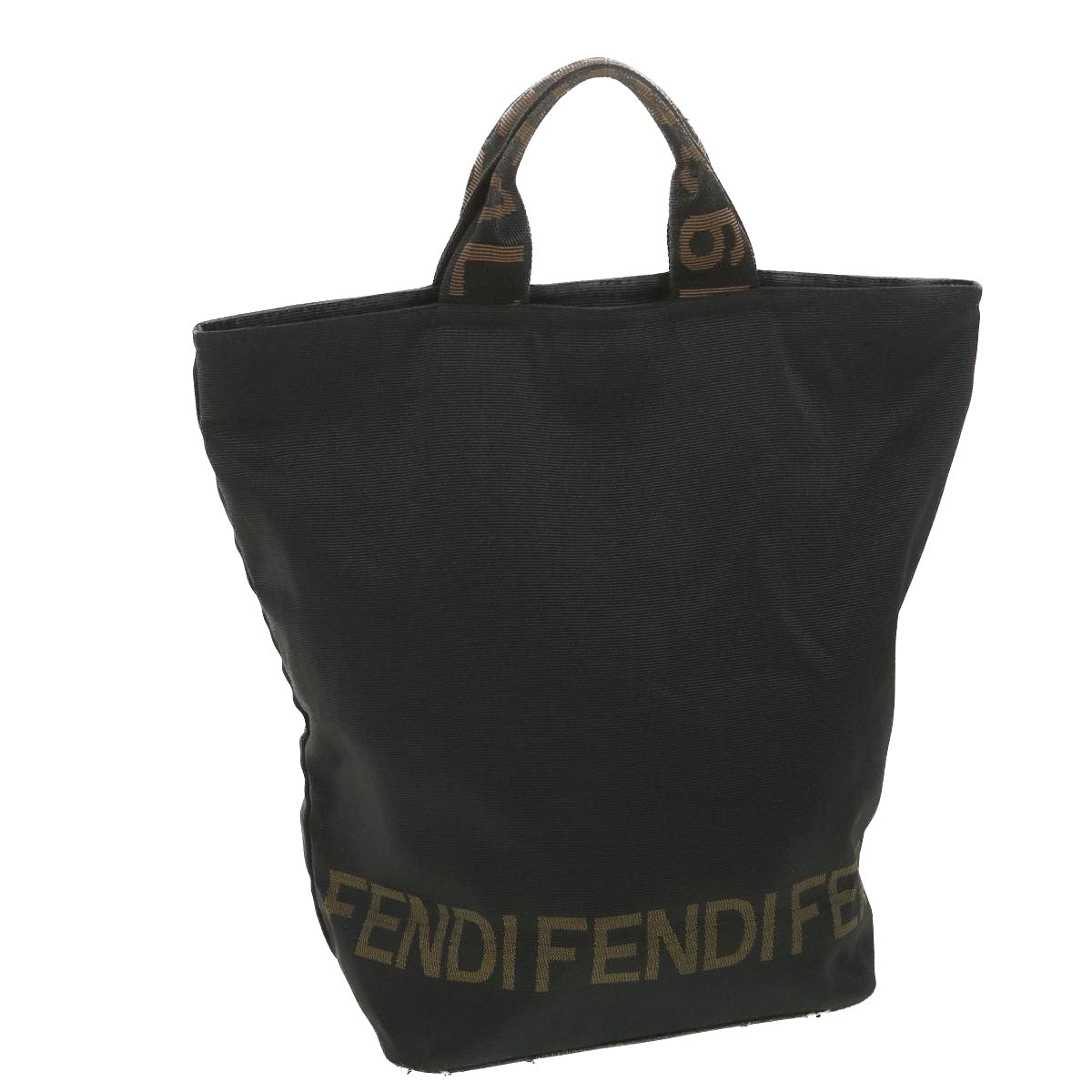 FENDI Hand Bag Canvas Black 2291 26488 088 38797