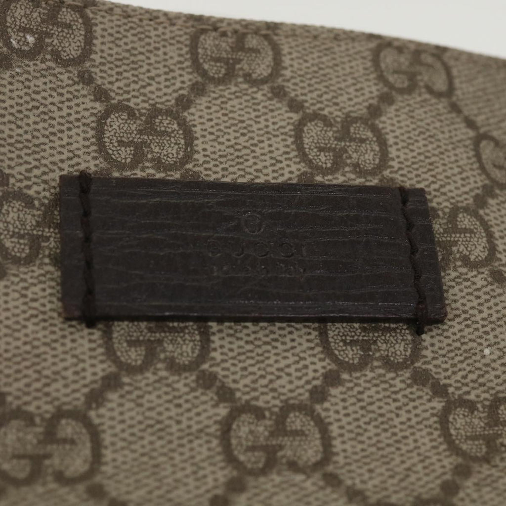 GUCCI GG Canvas Hand Bag PVC Leather Beige 141976 38817