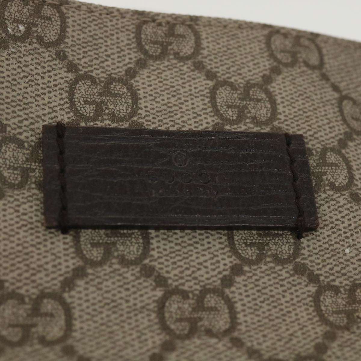 GUCCI GG Canvas Hand Bag PVC Leather Beige 141976 38817