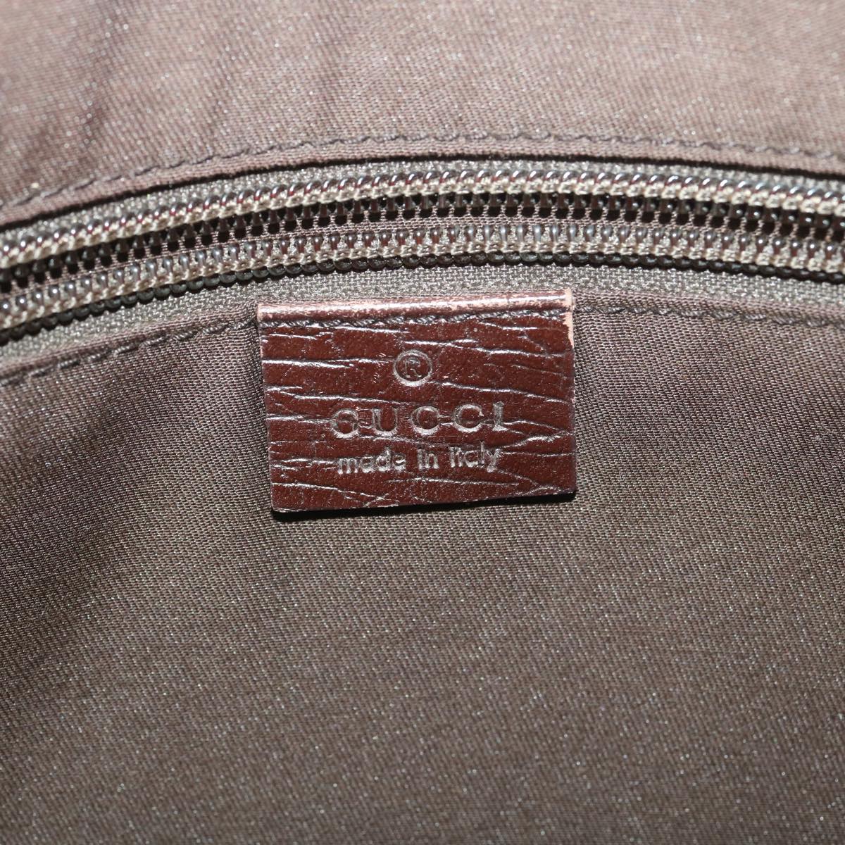 GUCCI GG Canvas Hand Bag PVC Leather Beige 141976 38817