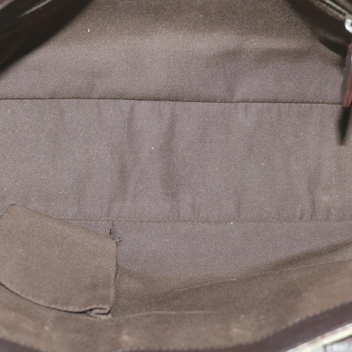 GUCCI GG Canvas Hand Bag PVC Leather Beige 141976 38817