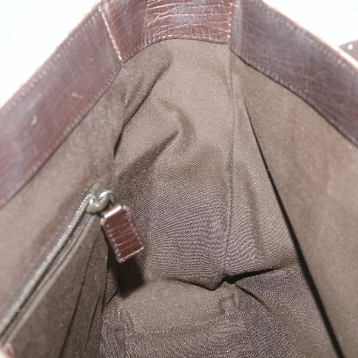 GUCCI GG Canvas Hand Bag PVC Leather Beige 141976 38817