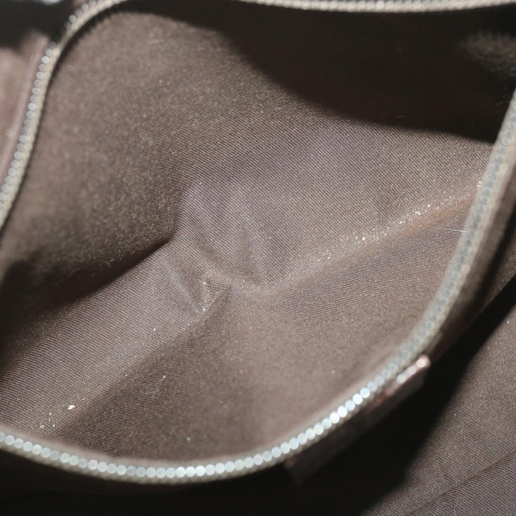 GUCCI GG Canvas Hand Bag PVC Leather Beige 141976 38817