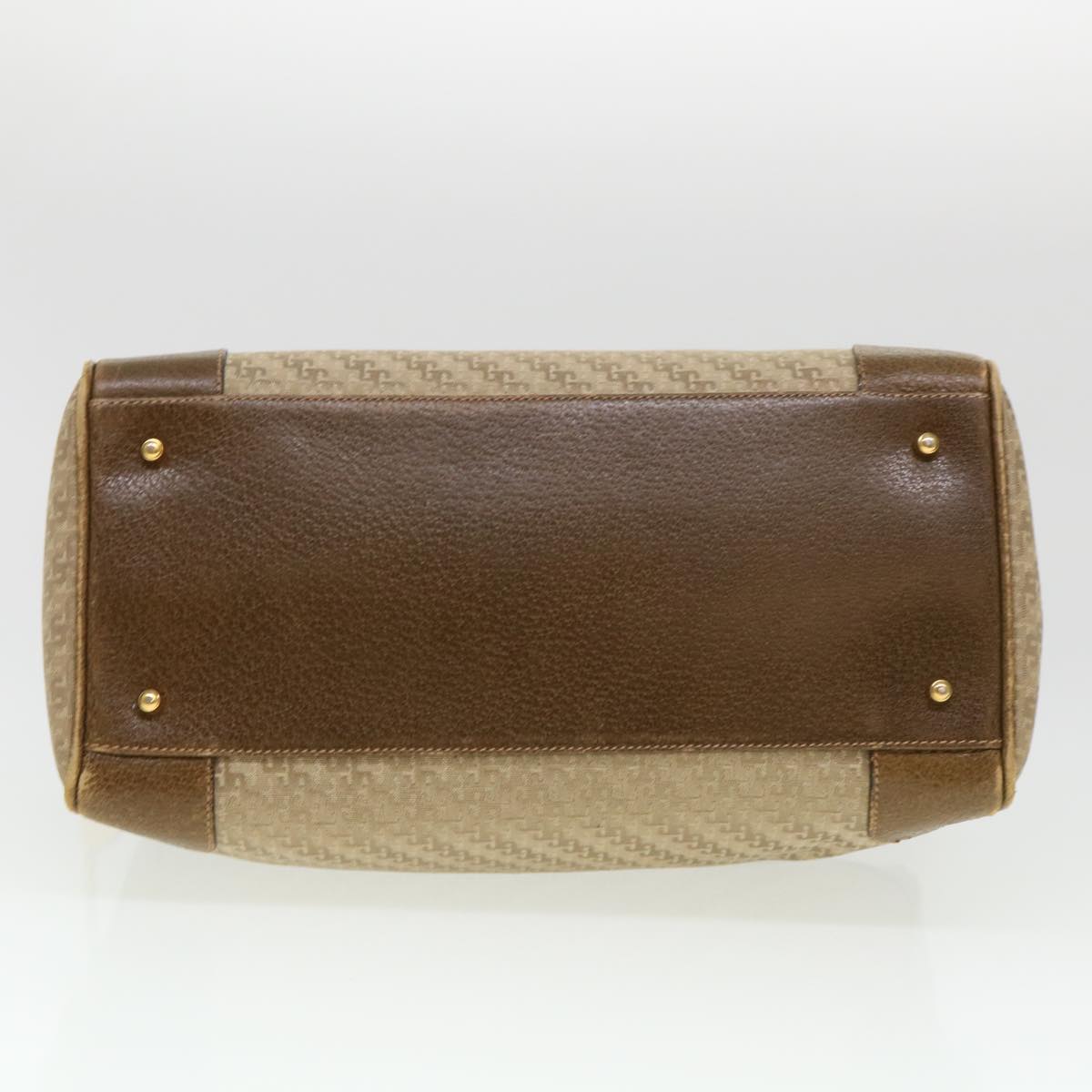 GUCCI Hand Bag Canvas 2way Beige 38861